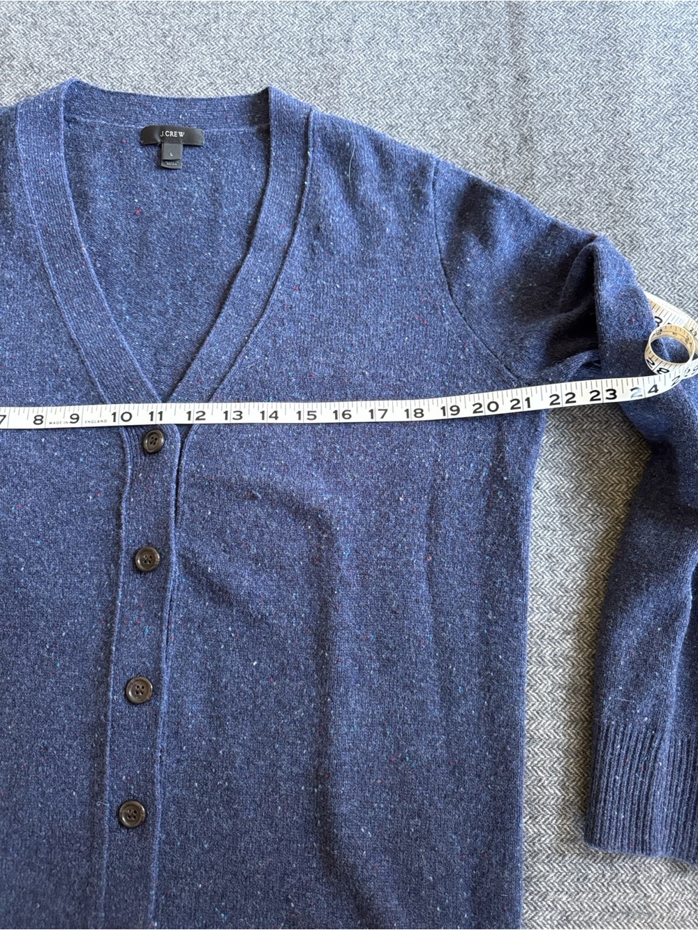 J CrewV-Neck Button Cardigan - Picture 3 of 6